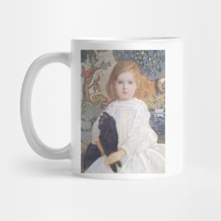 Baba and Billy (portrait of the artist's daughter, Vivian), 1920 by John Duncan Mug